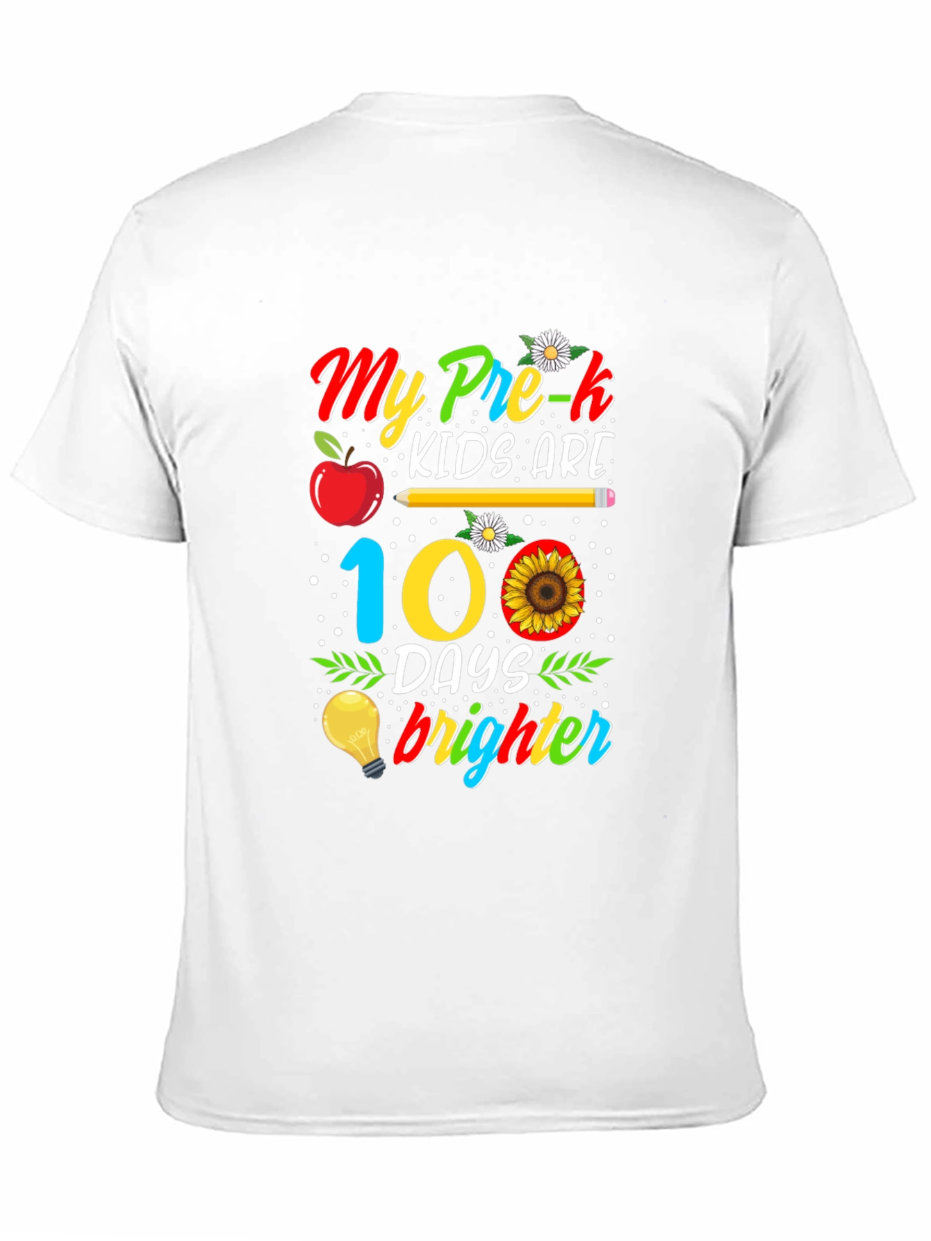 Pre-K 100 Days Brighter T-Shirt