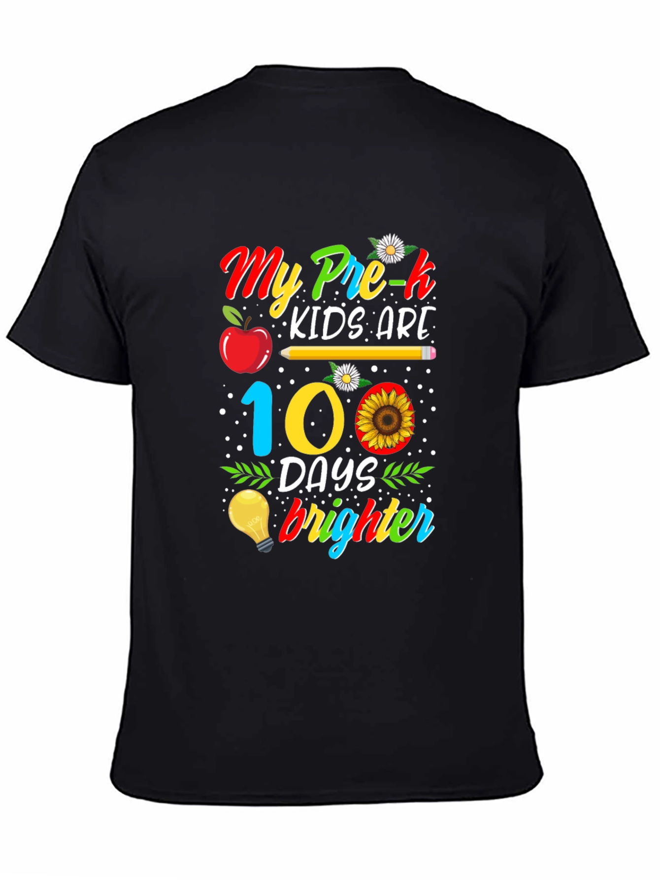 Pre-K 100 Days Brighter T-Shirt