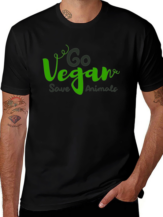 Go Vegan Save Animals Graphic Tee
