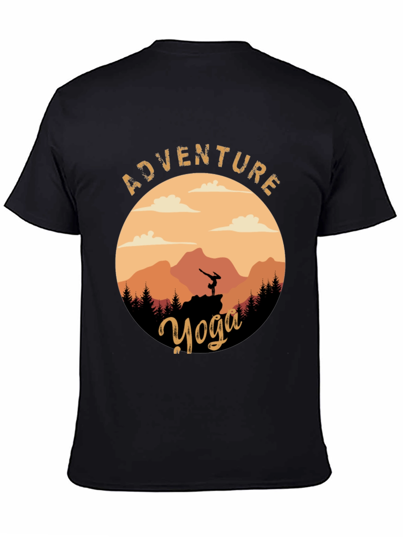 Adventure Yoga Graphic Tee - Nature & Fitness