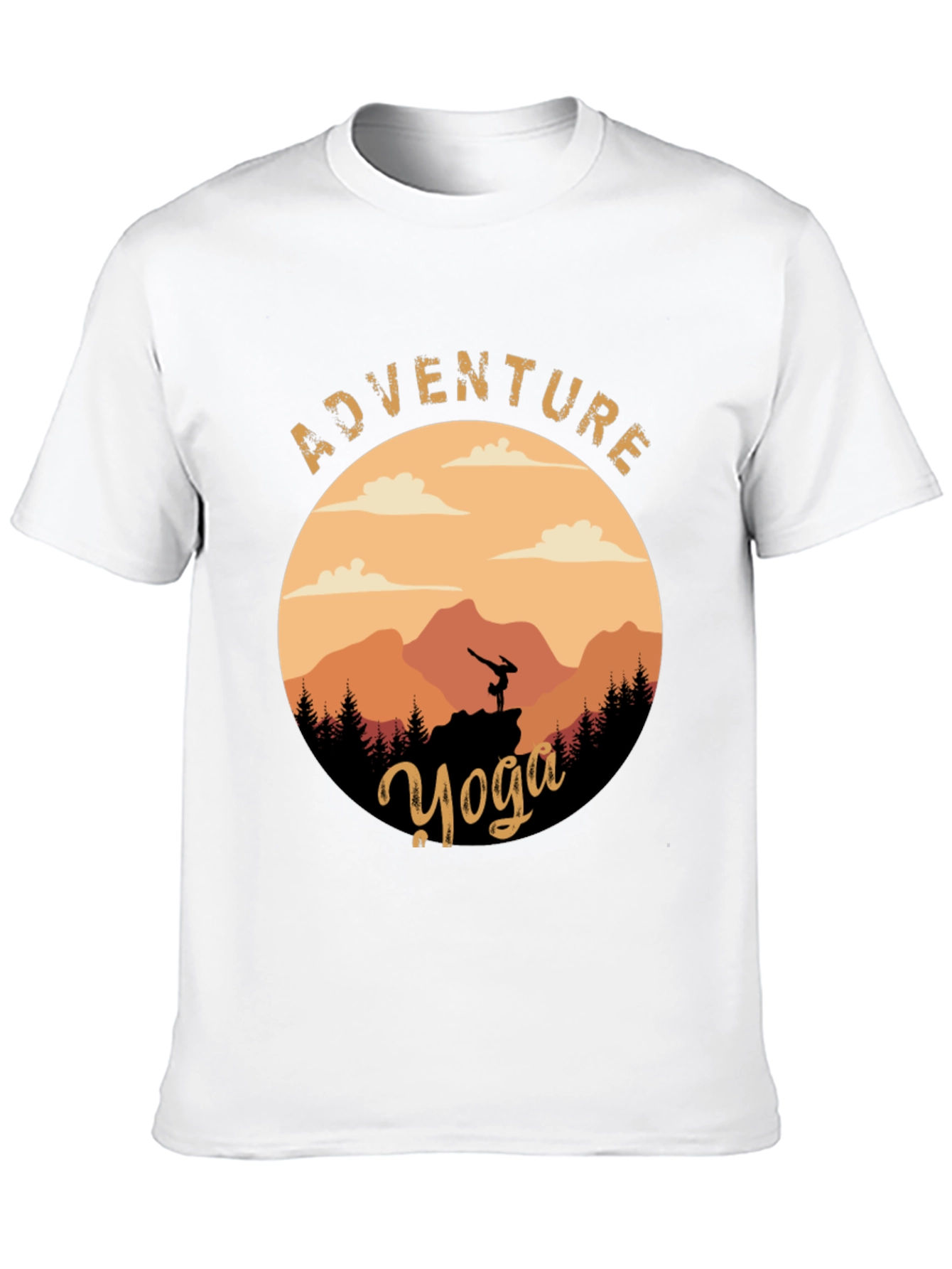 Adventure Yoga Graphic Tee - Nature & Fitness
