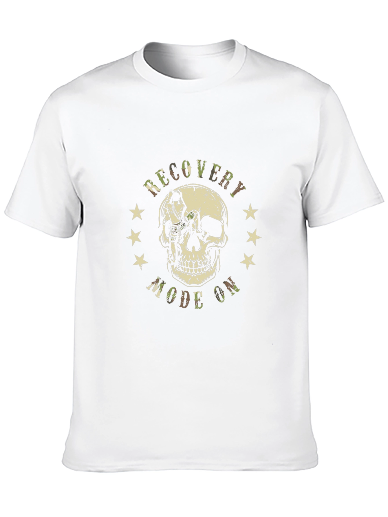 Recovery Mode On Skull Graphic T-Shirt