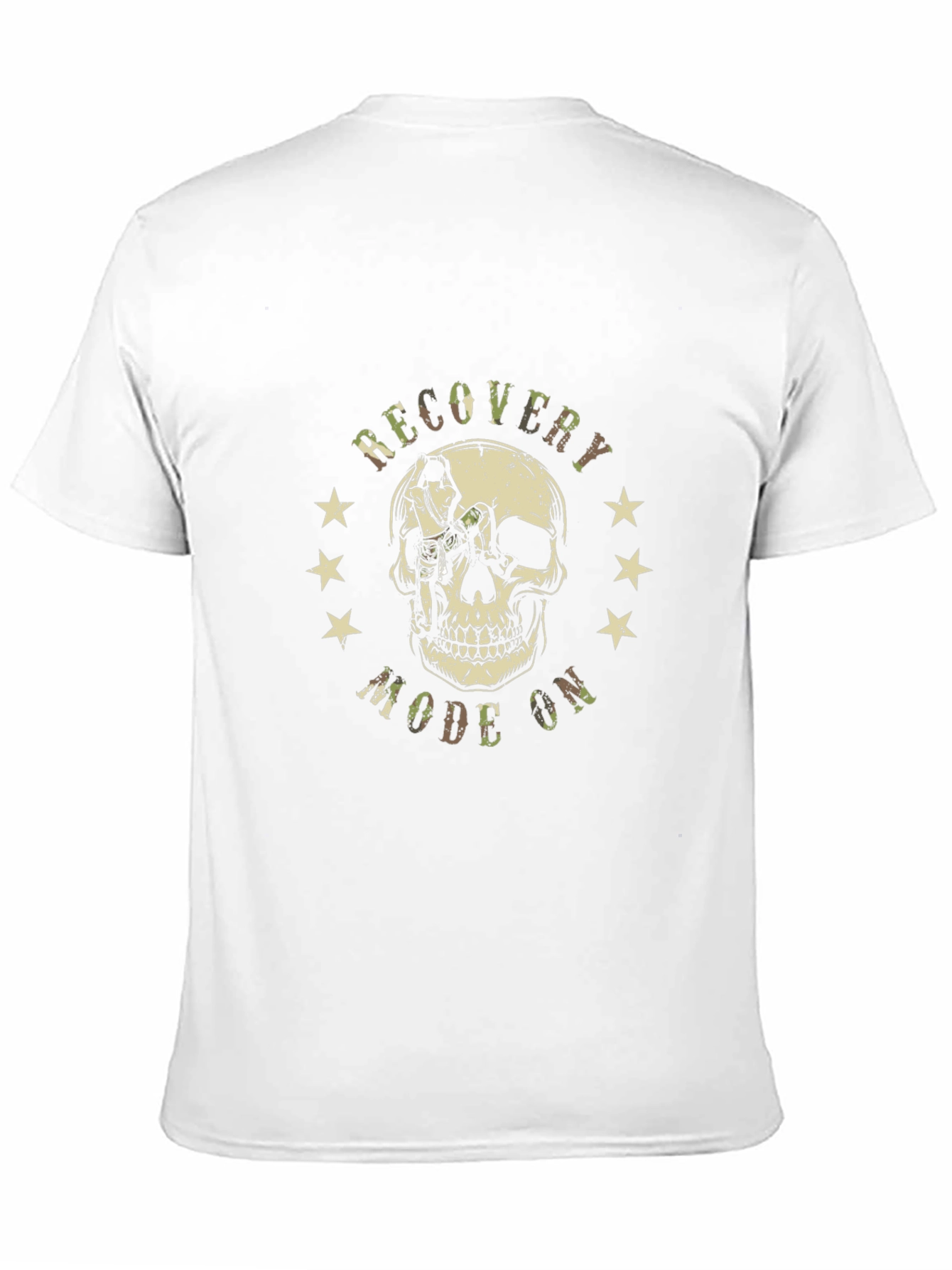Recovery Mode On Skull Graphic T-Shirt