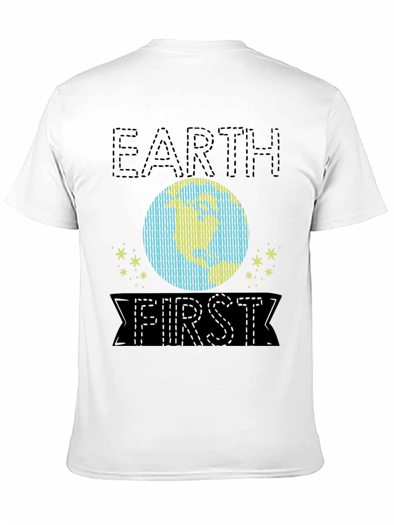 Earth First Graphic Tee - Black Cotton Shirt
