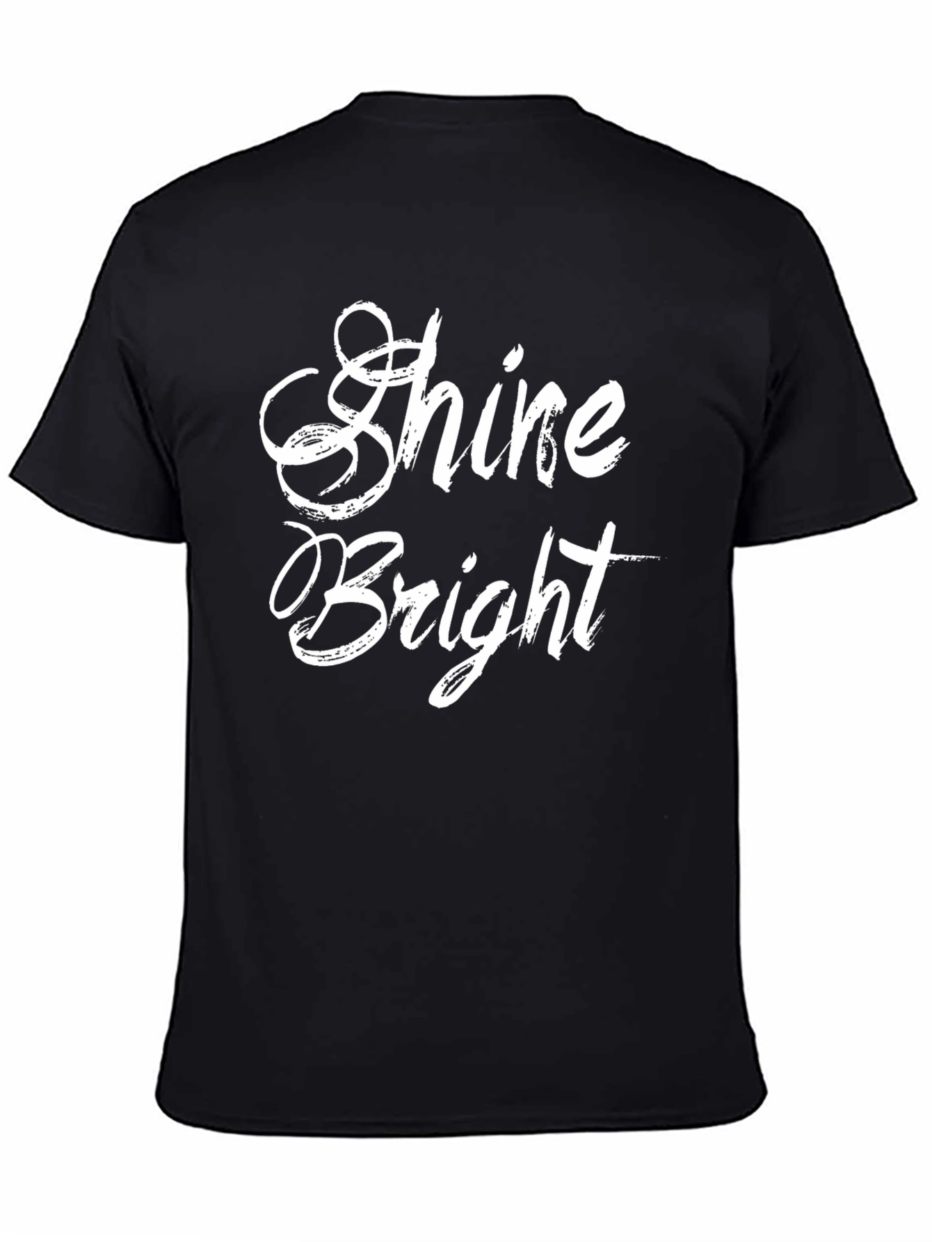 Shine Bright Black T-Shirt - Stylish Casual Tee