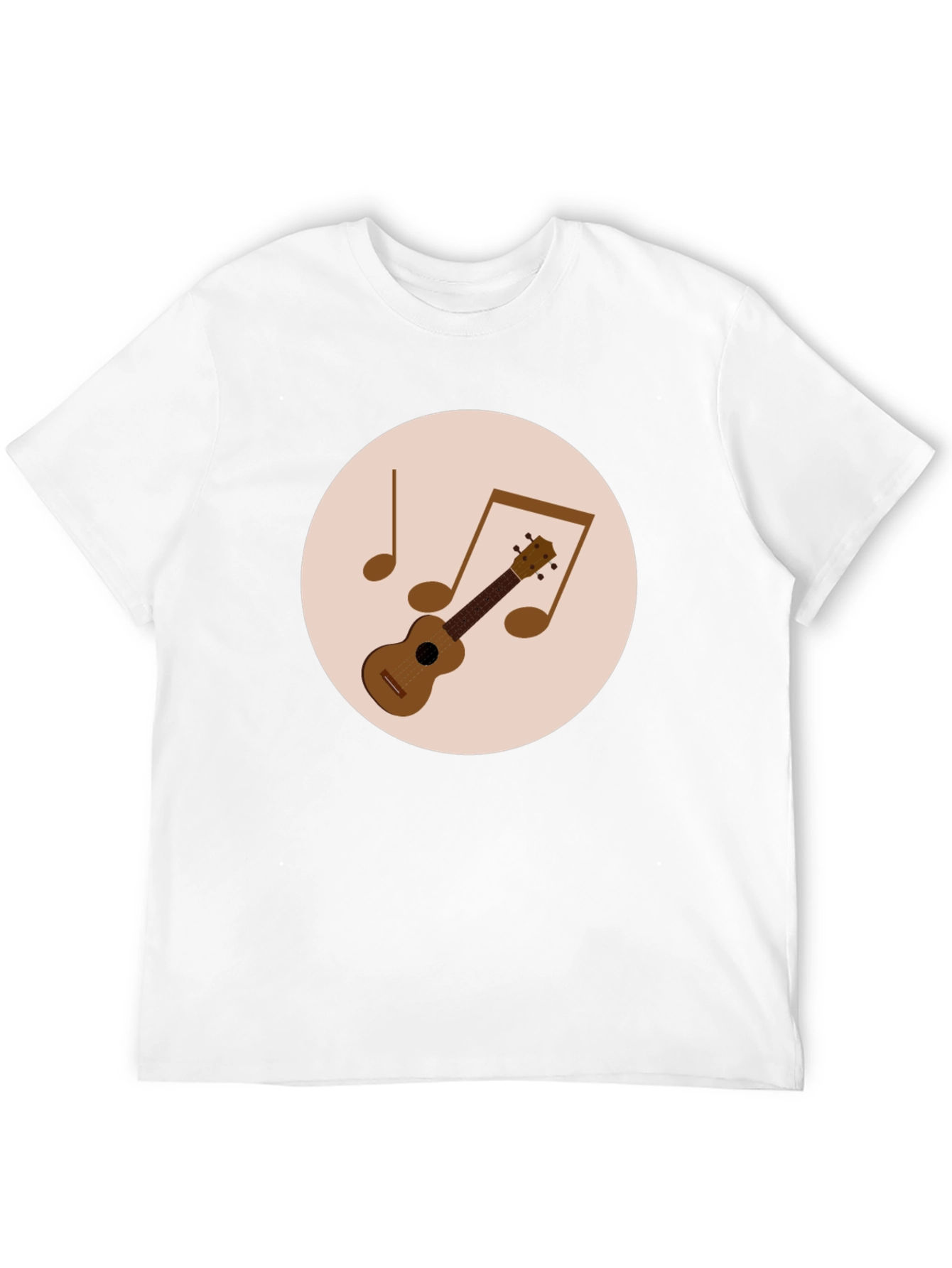 Ukulele Graphic Tee - Black Music Lover T-Shirt