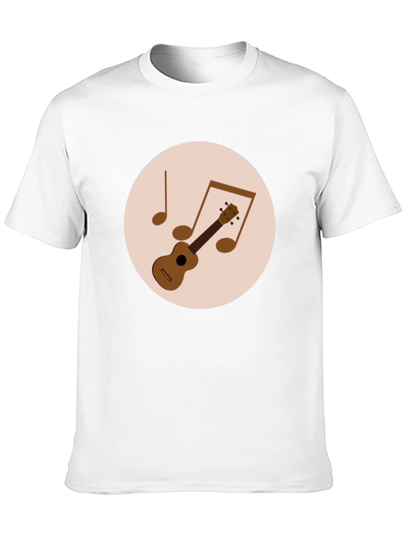 Ukulele Graphic Tee - Black Music Lover T-Shirt