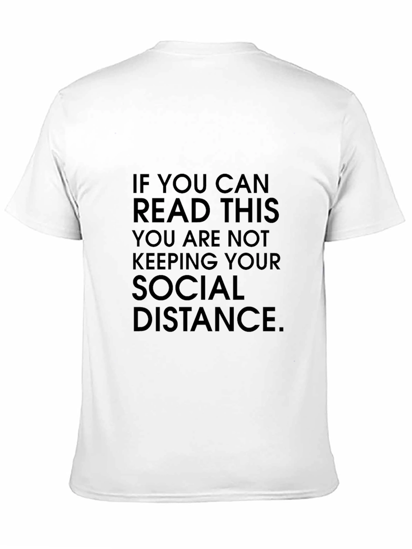 Social Distance Graphic Tee - Funny Statement Shirt