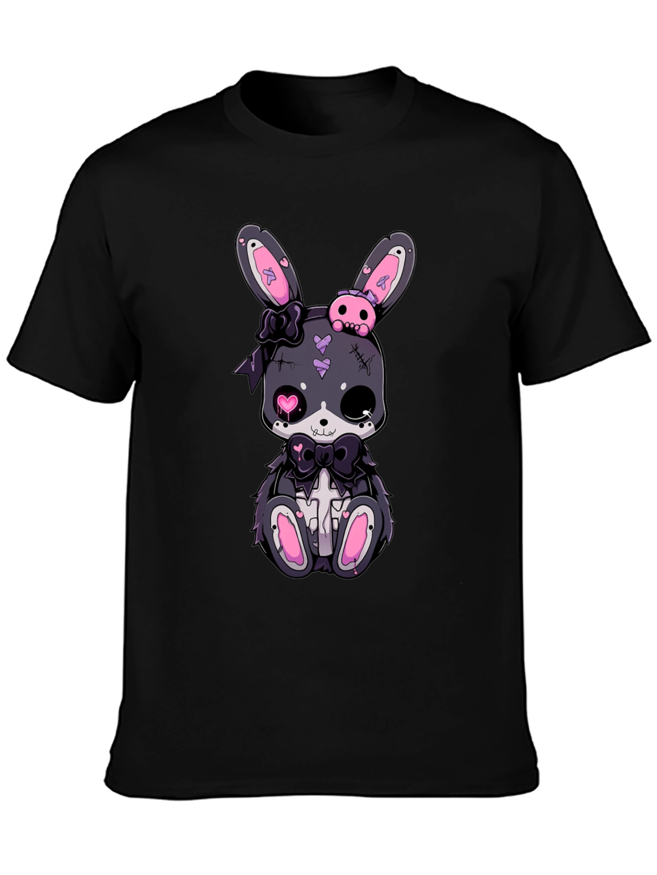 Gothic Bunny T-Shirt - Cute Creepy Style