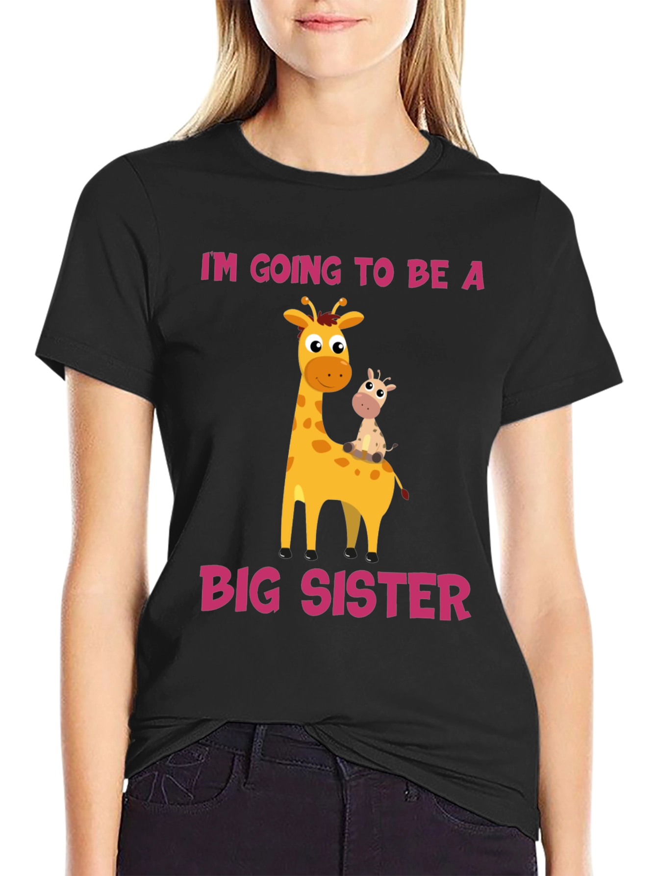 Im Going To Be A Big Sister Giraffe T-Shirt