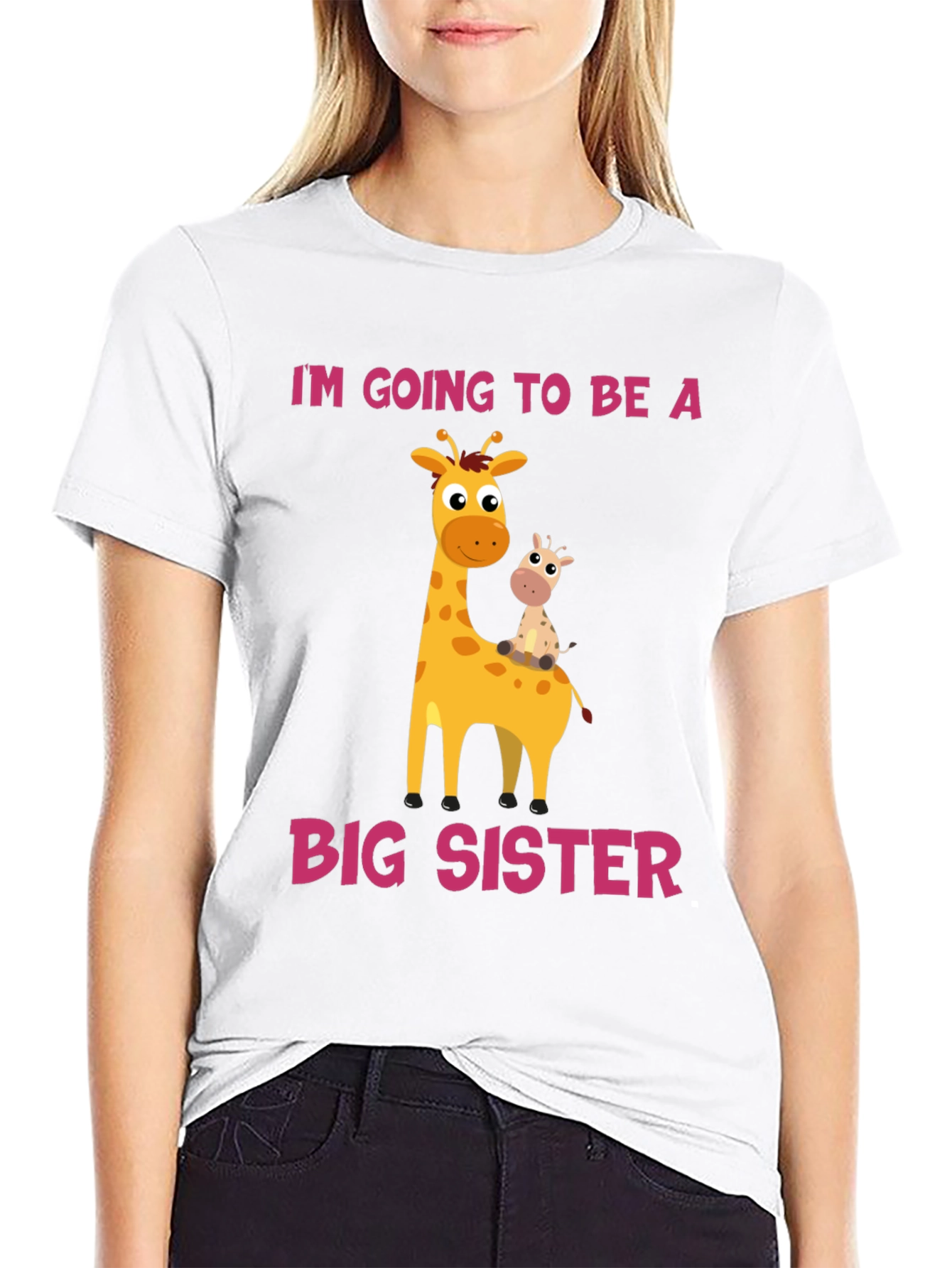 Im Going To Be A Big Sister Giraffe T-Shirt