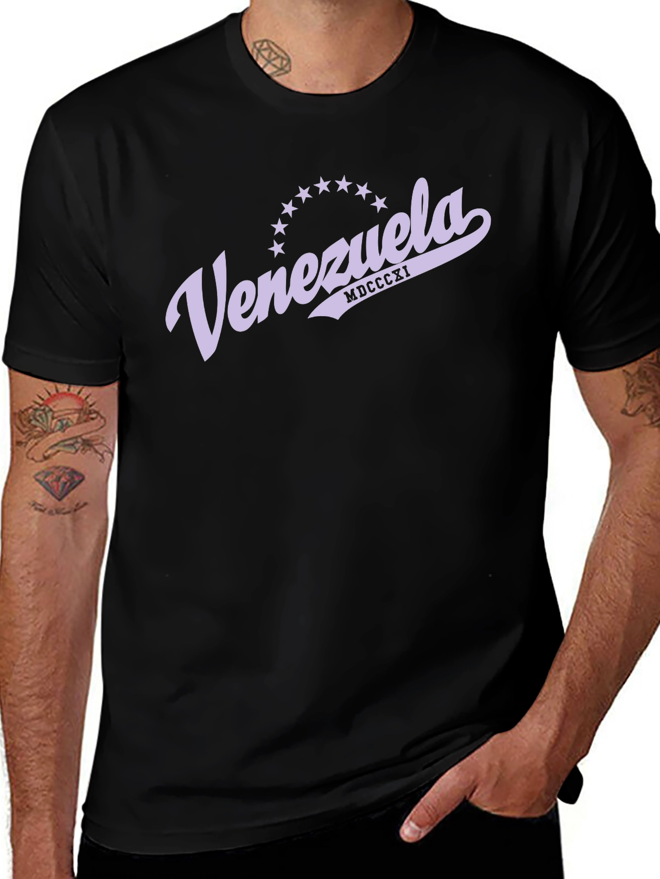 Venezuela Pride Black T-Shirt