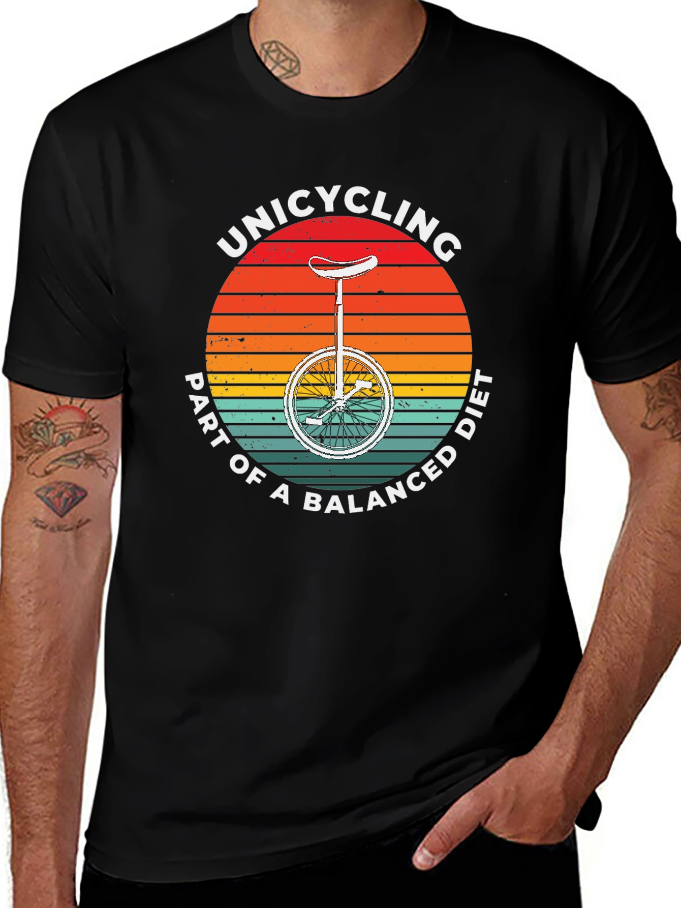 Unicycling Balanced Diet Graphic Tee