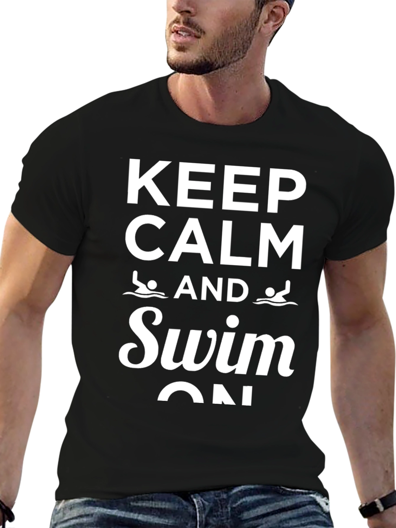 Keep Calm and Swim On T-Shirt