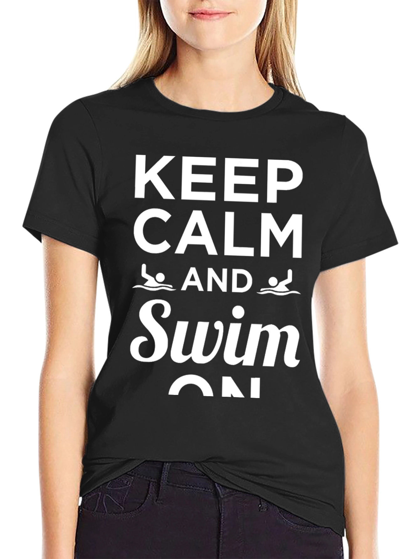 Keep Calm and Swim On T-Shirt