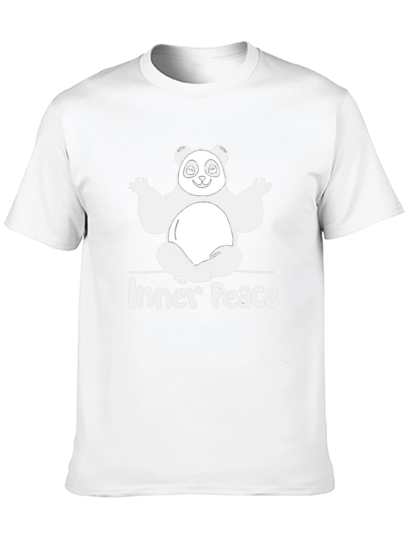 Inner Peace Panda Graphic Tee - Relaxed Fit