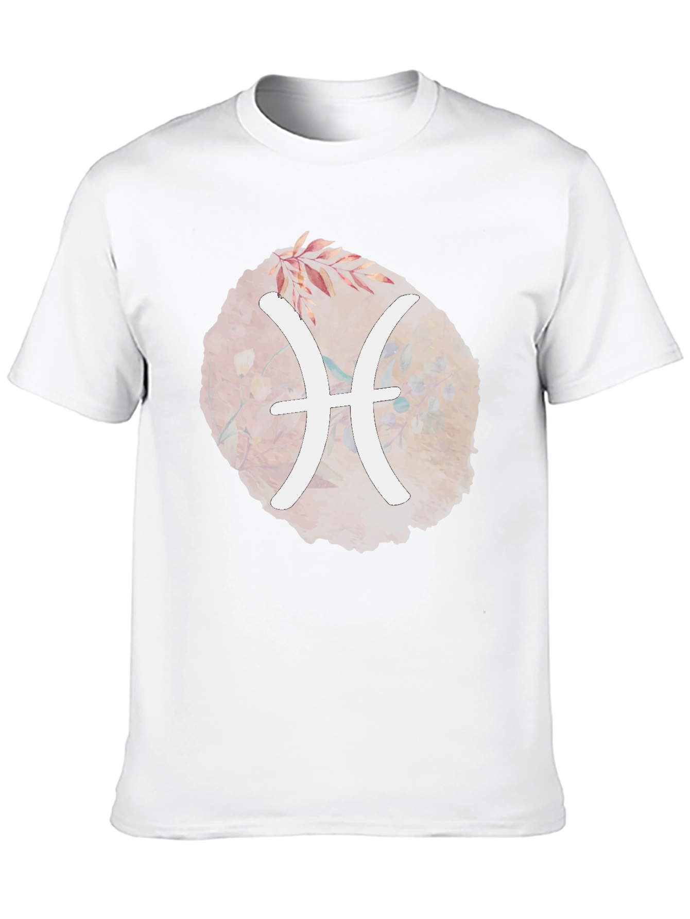 Pisces Zodiac T-Shirt - Unique Floral Design