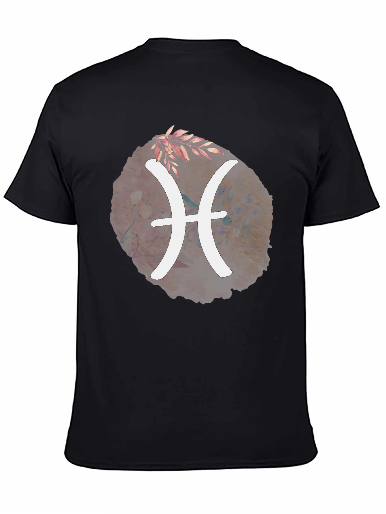 Pisces Zodiac T-Shirt - Unique Floral Design