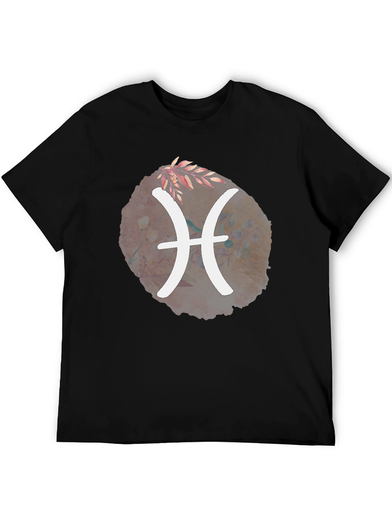 Pisces Zodiac T-Shirt - Unique Floral Design