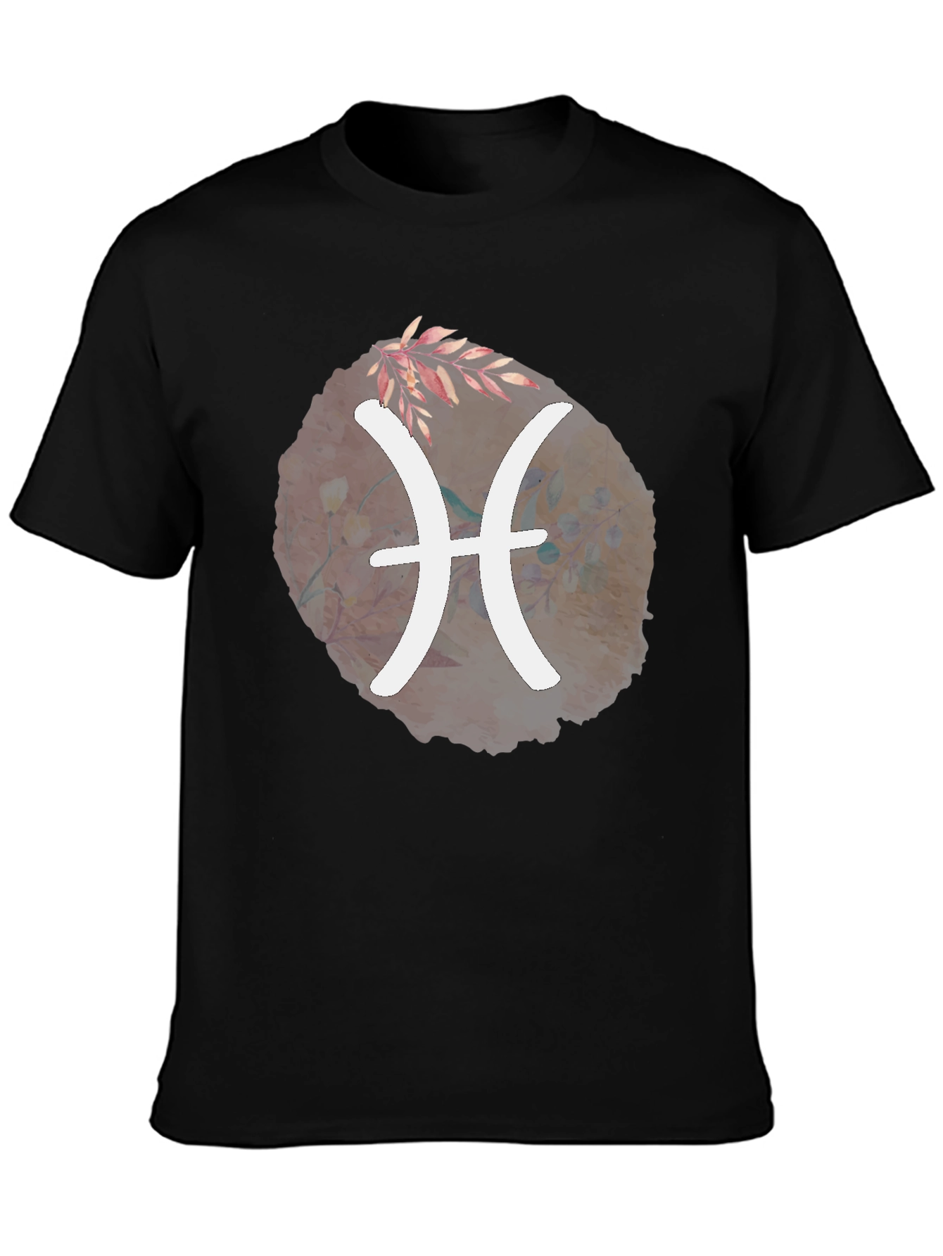Pisces Zodiac T-Shirt - Unique Floral Design