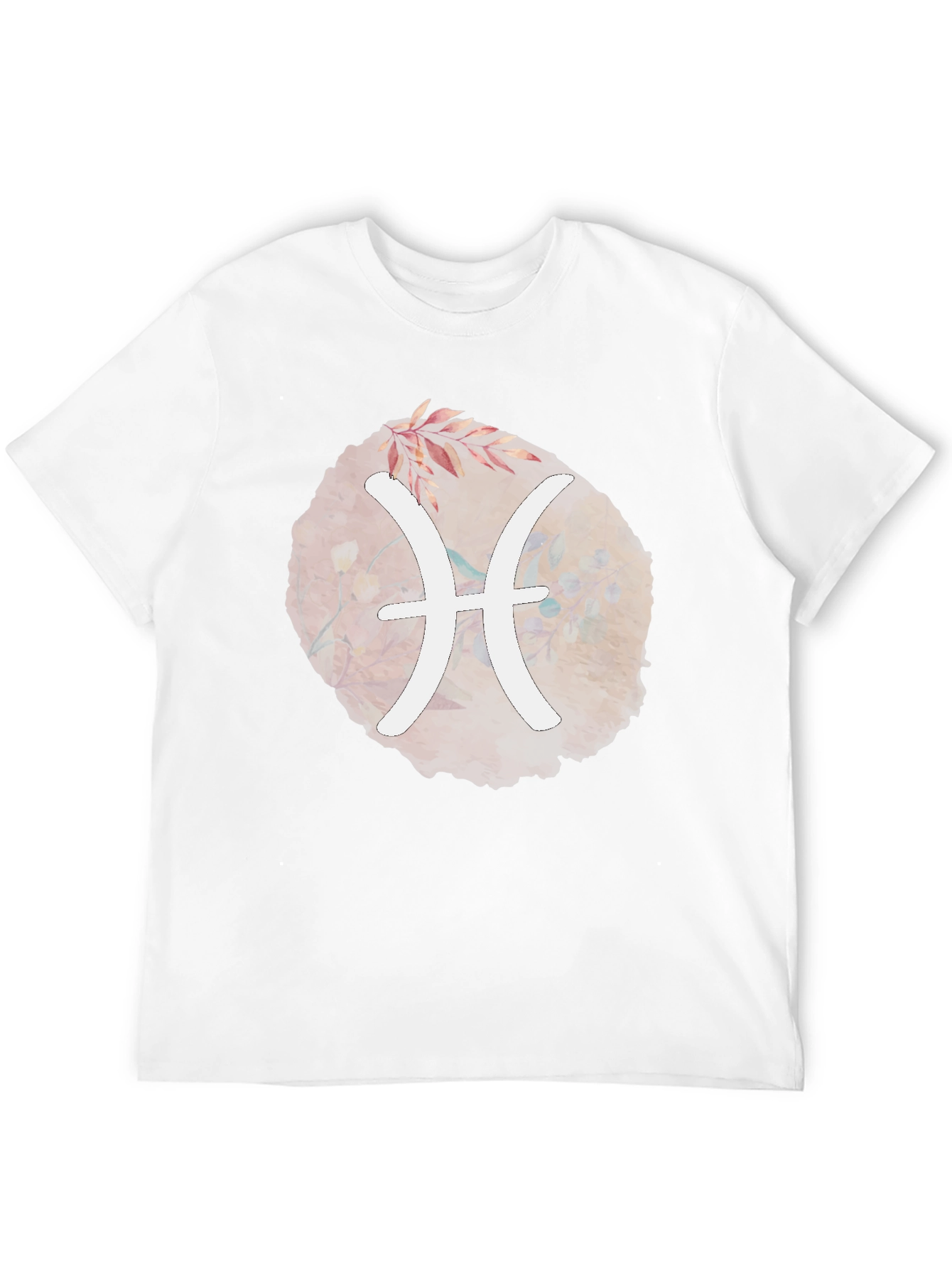 Pisces Zodiac T-Shirt - Unique Floral Design