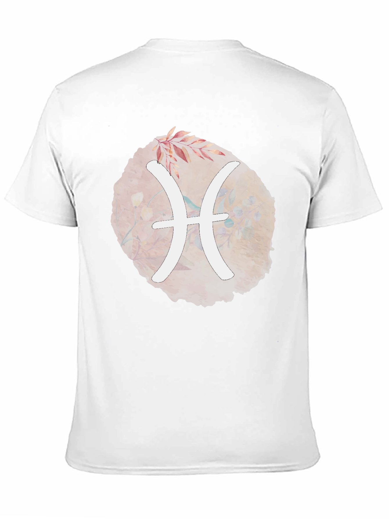 Pisces Zodiac T-Shirt - Unique Floral Design