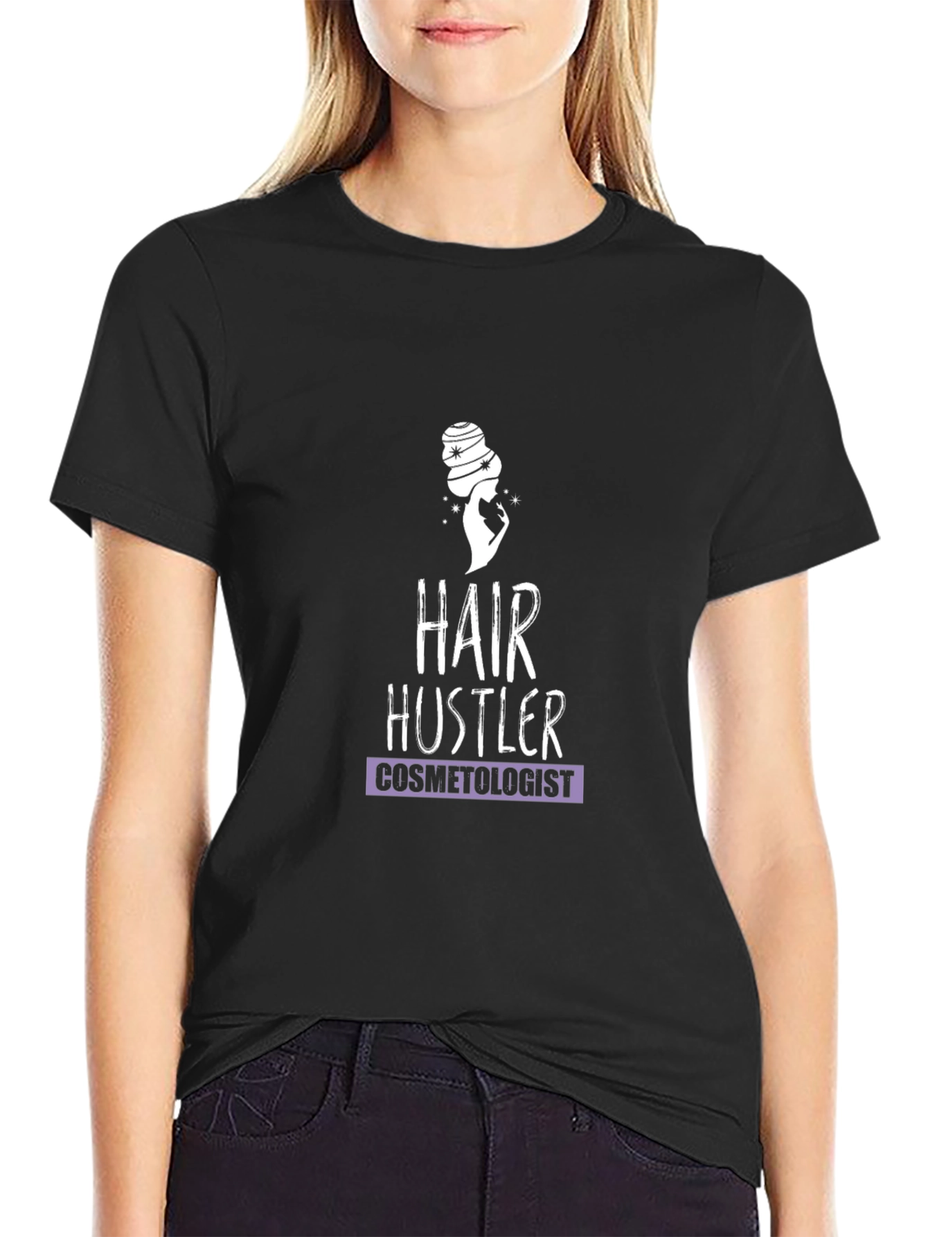 Hair Hustler Cosmetologist T-Shirt - Black