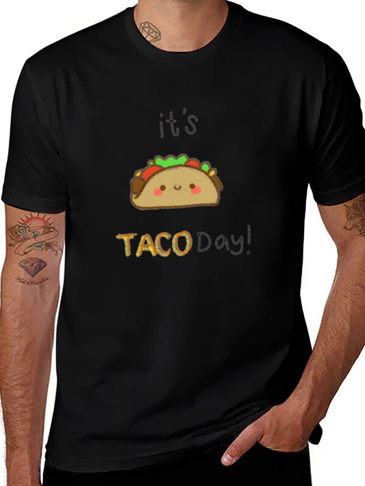 Its Taco Day Black Graphic Tee