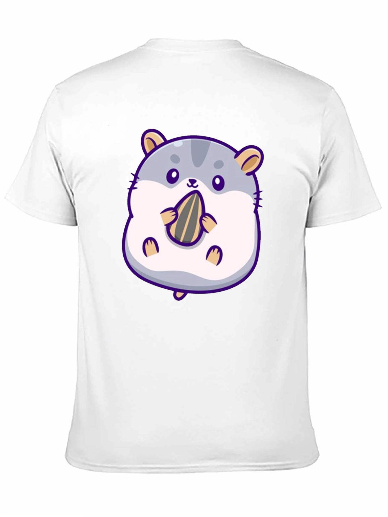 Cute Hamster Eating Seed Graphic Tee