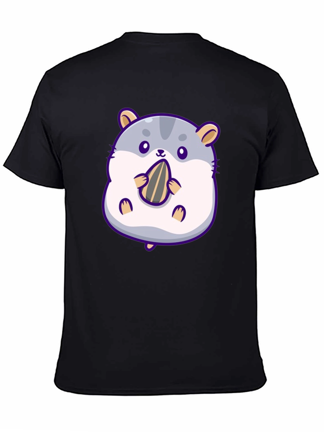 Cute Hamster Eating Seed Graphic Tee