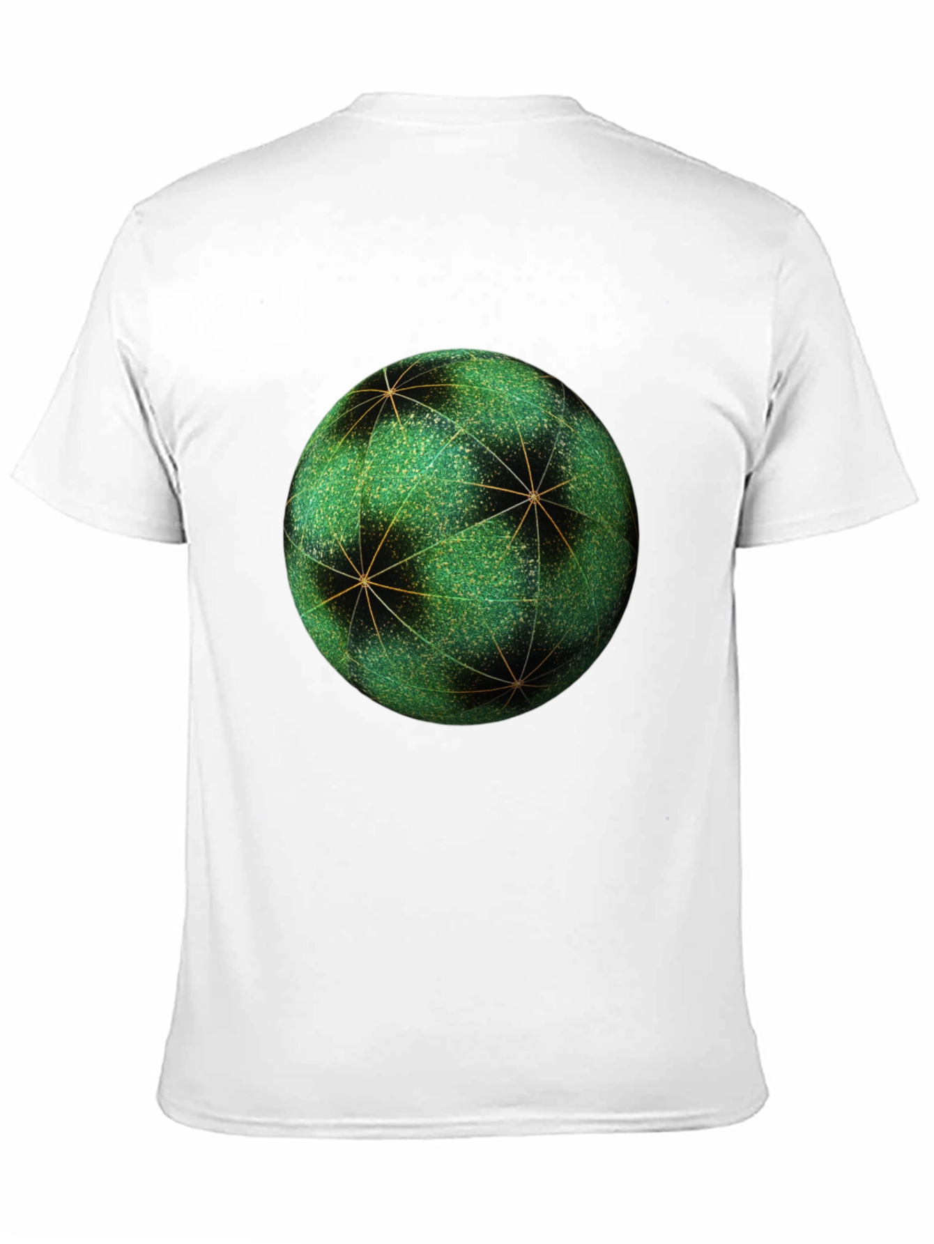 Geometric Sphere Graphic Tee - Unique Design Soft Fabric