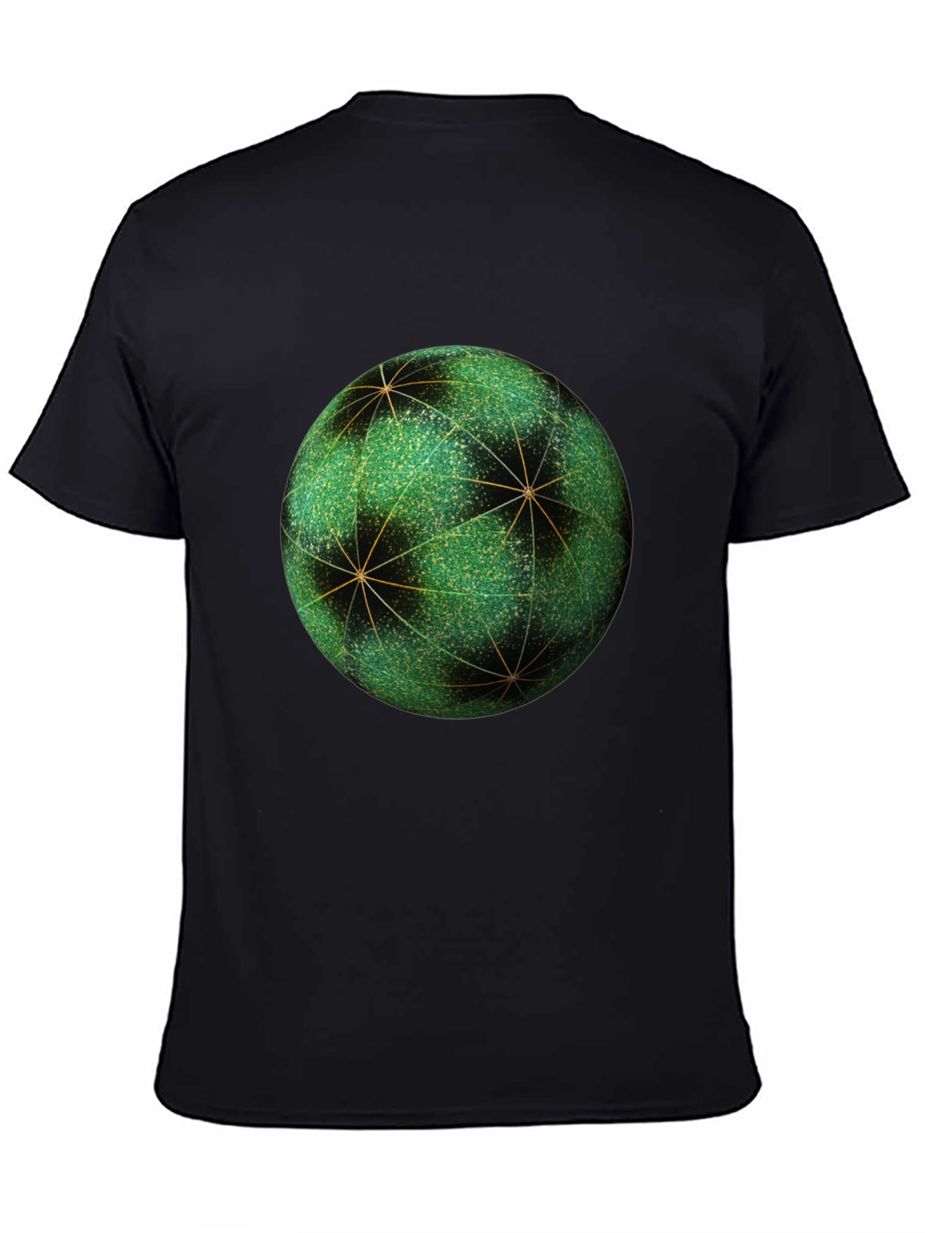 Geometric Sphere Graphic Tee - Unique Design Soft Fabric