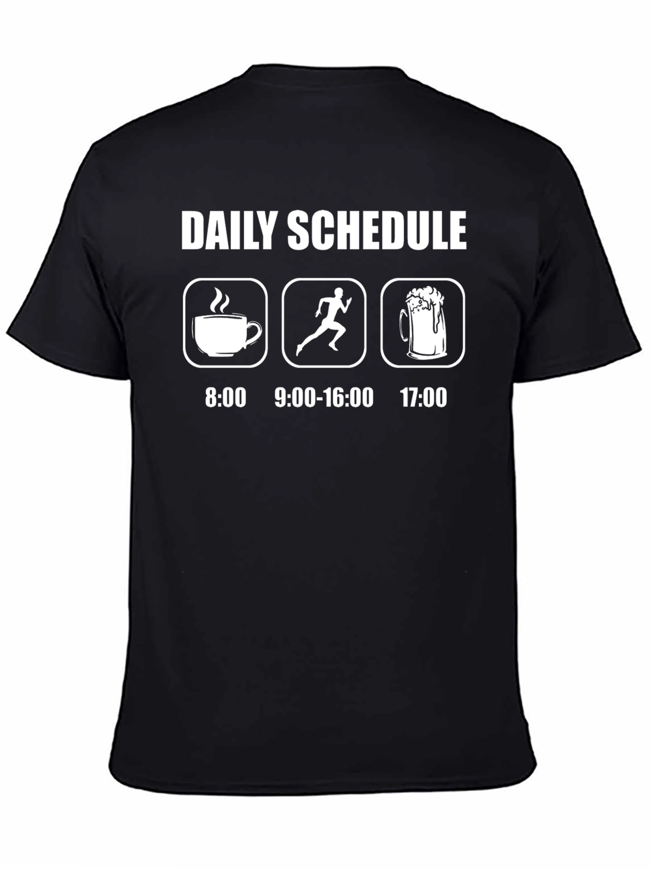 Daily Schedule T-Shirt: Coffee Run Beer!