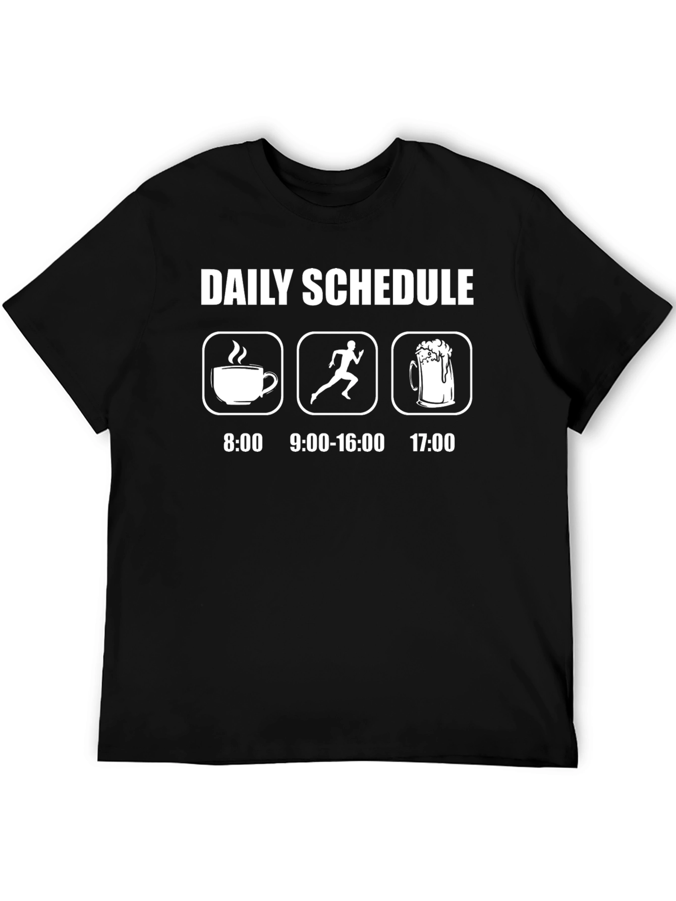 Daily Schedule T-Shirt: Coffee Run Beer!