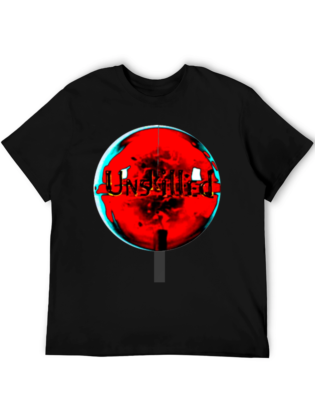 Unskilled Graphic Tee - Edgy Black T-Shirt