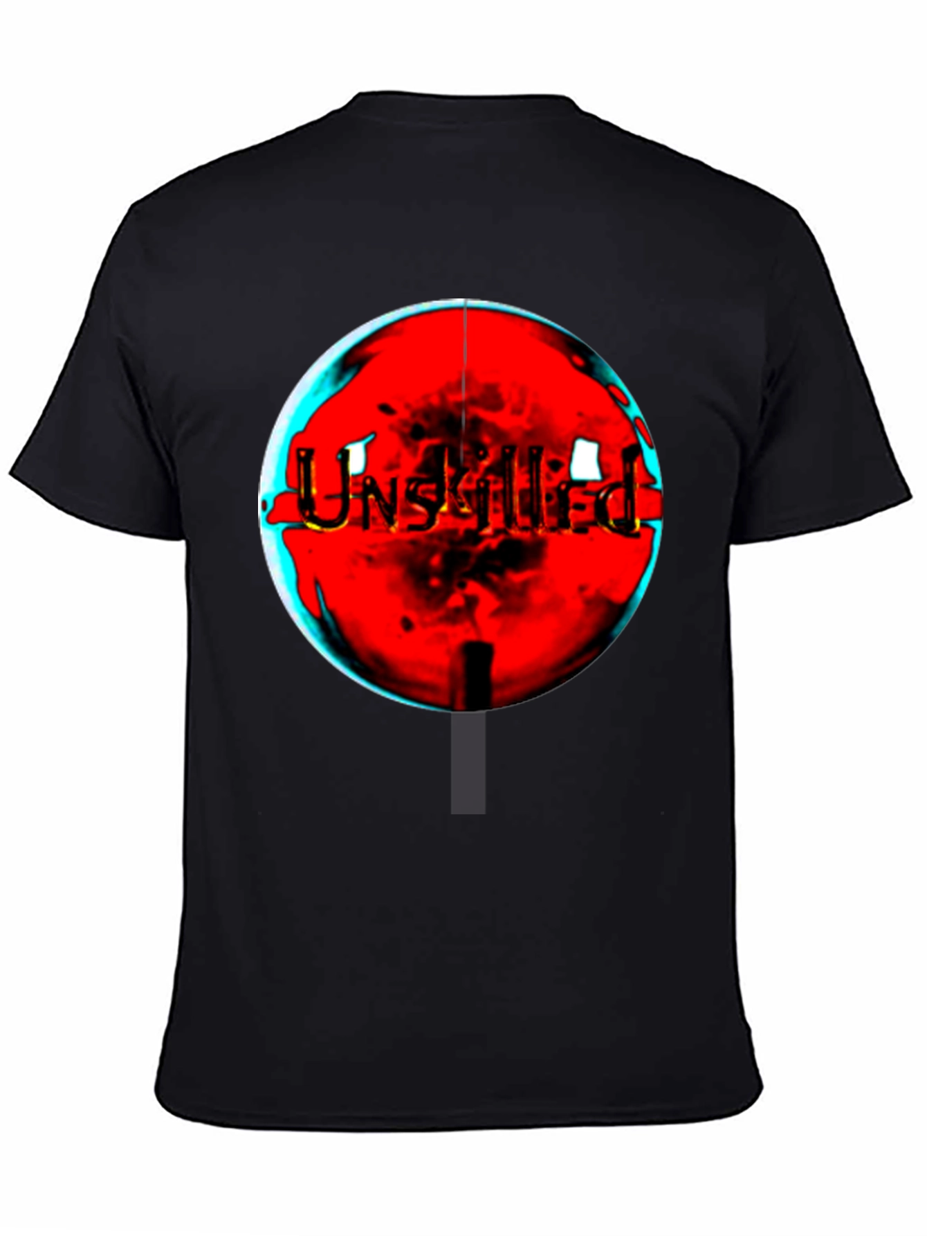 Unskilled Graphic Tee - Edgy Black T-Shirt