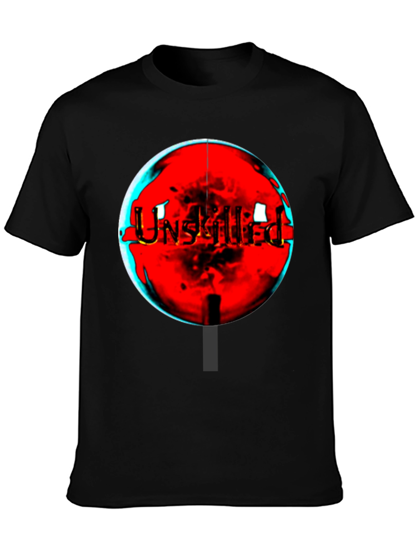 Unskilled Graphic Tee - Edgy Black T-Shirt