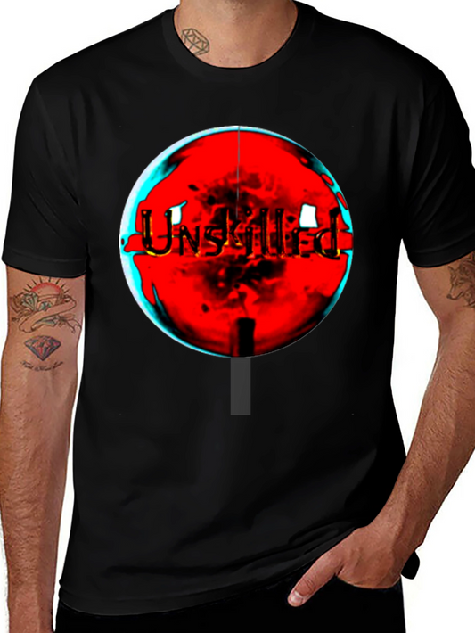 Unskilled Graphic Tee - Edgy Black T-Shirt