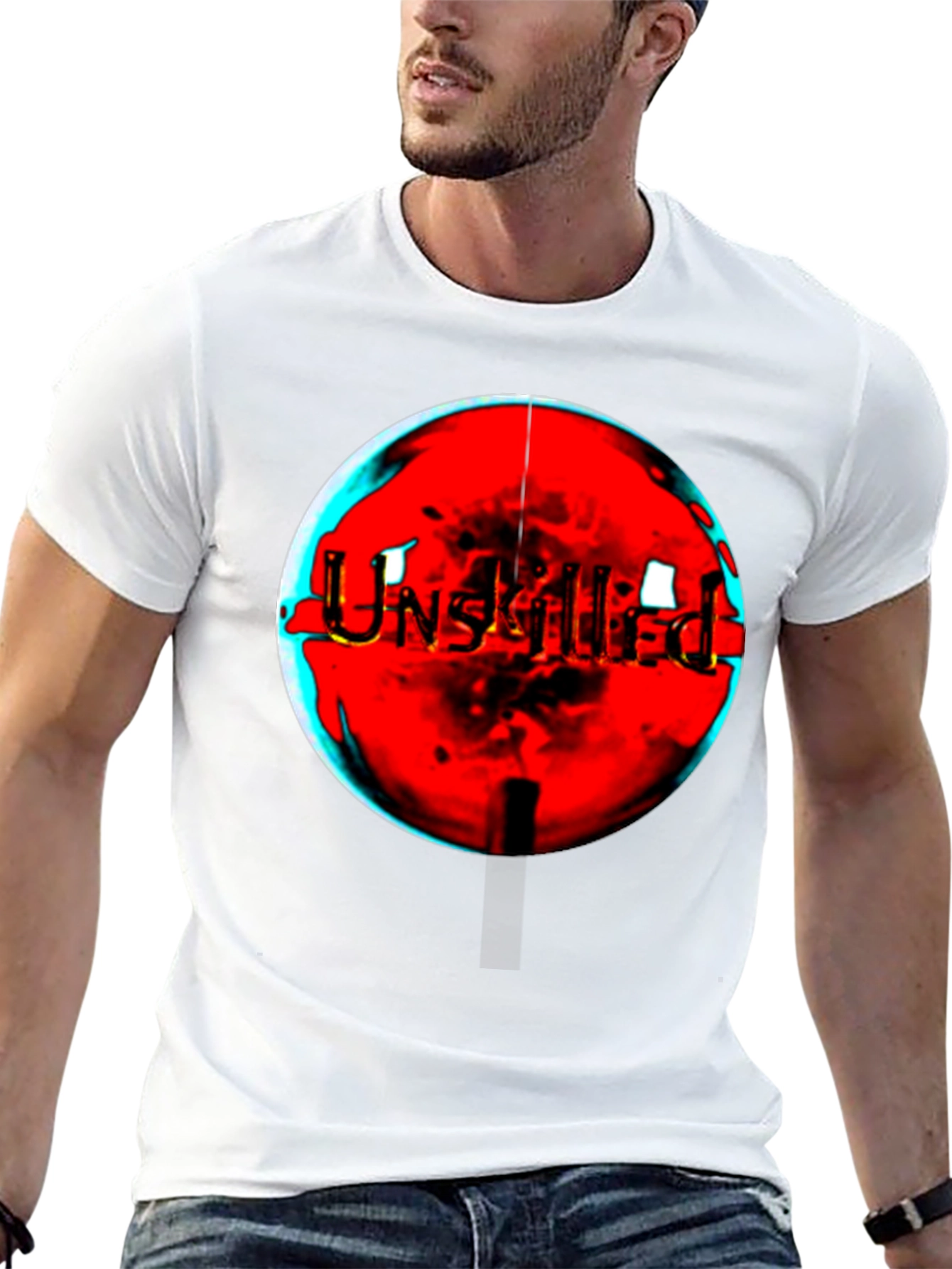 Unskilled Graphic Tee - Edgy Black T-Shirt