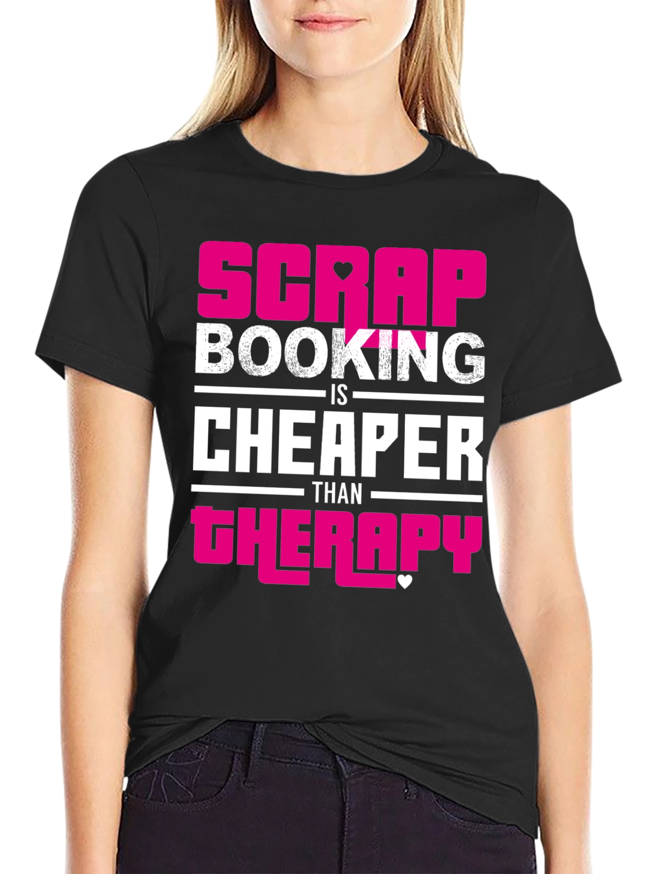 Scrapbooking Therapy Funny Graphic T-Shirt