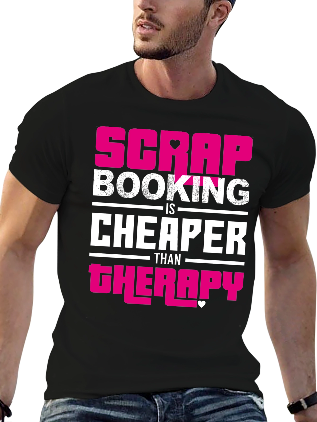 Scrapbooking Therapy Funny Graphic T-Shirt