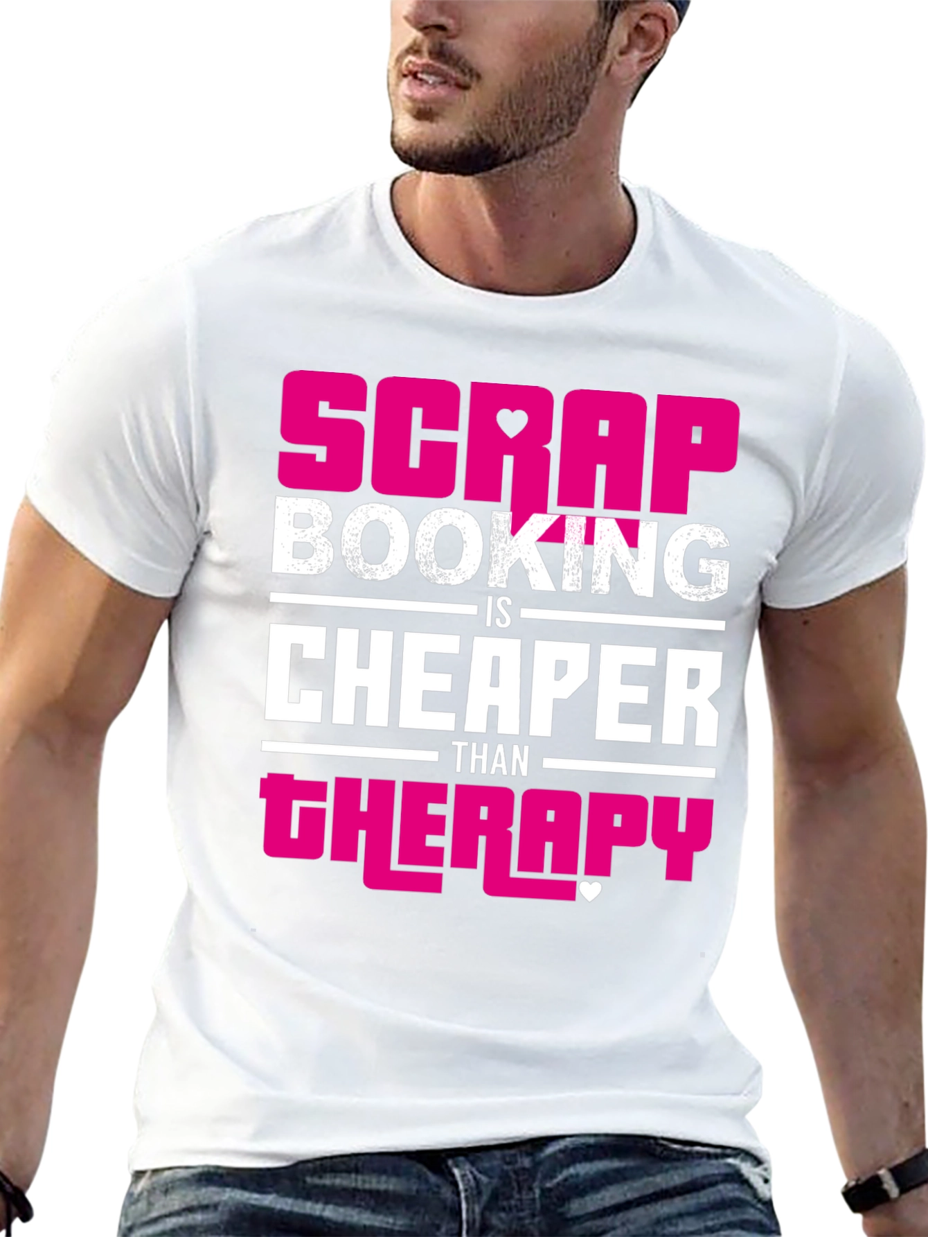 Scrapbooking Therapy Funny Graphic T-Shirt