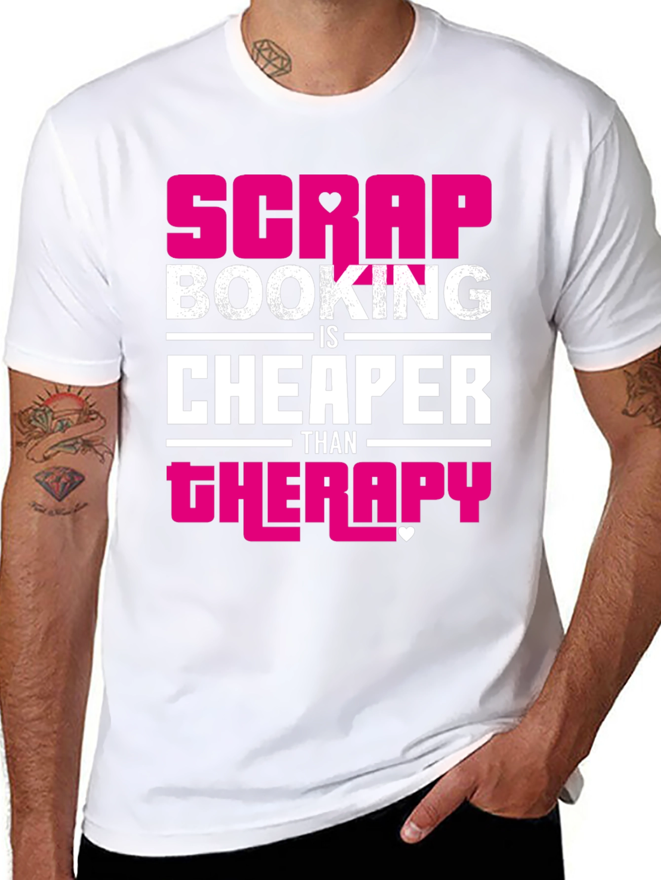 Scrapbooking Therapy Funny Graphic T-Shirt