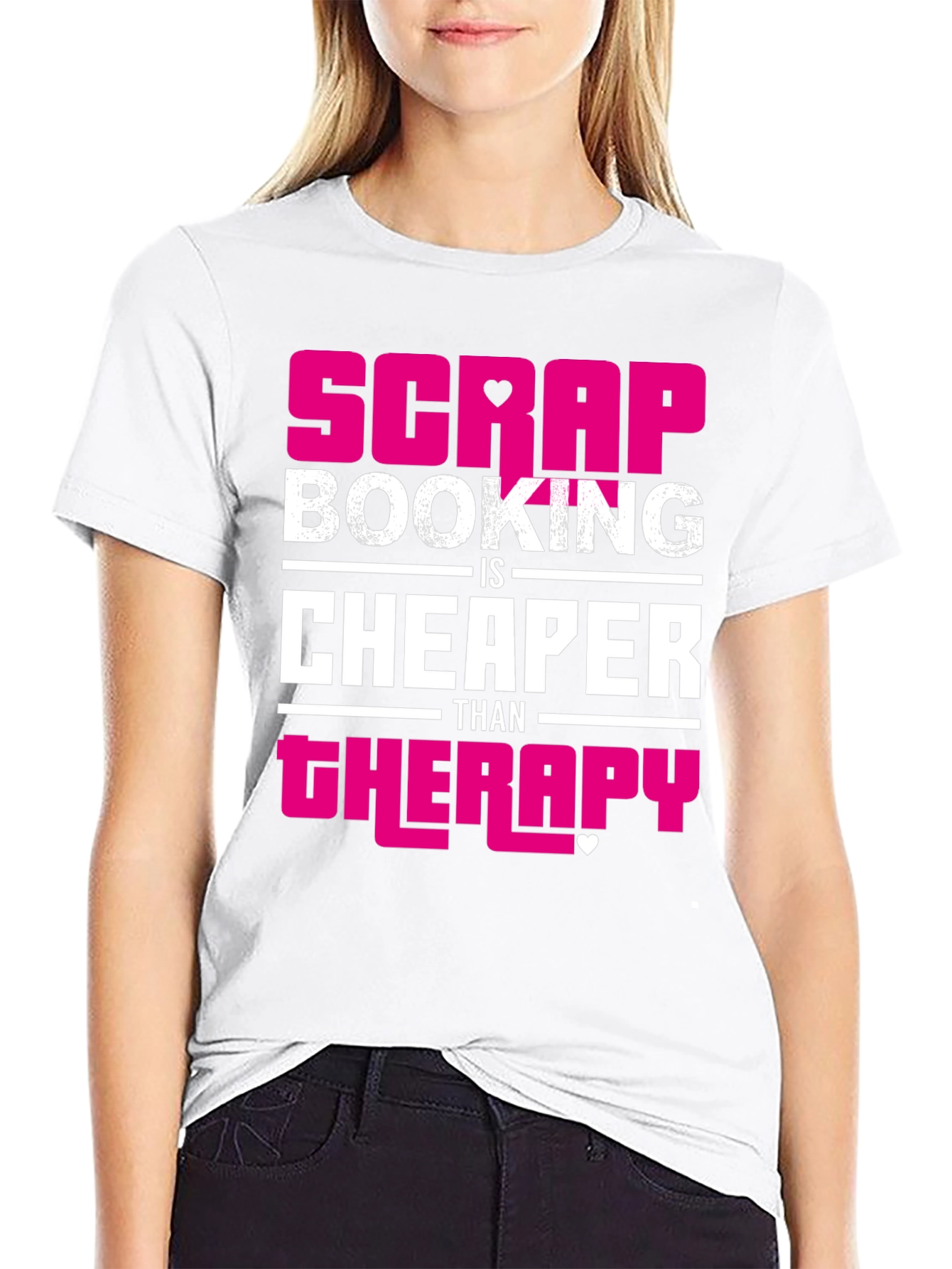 Scrapbooking Therapy Funny Graphic T-Shirt
