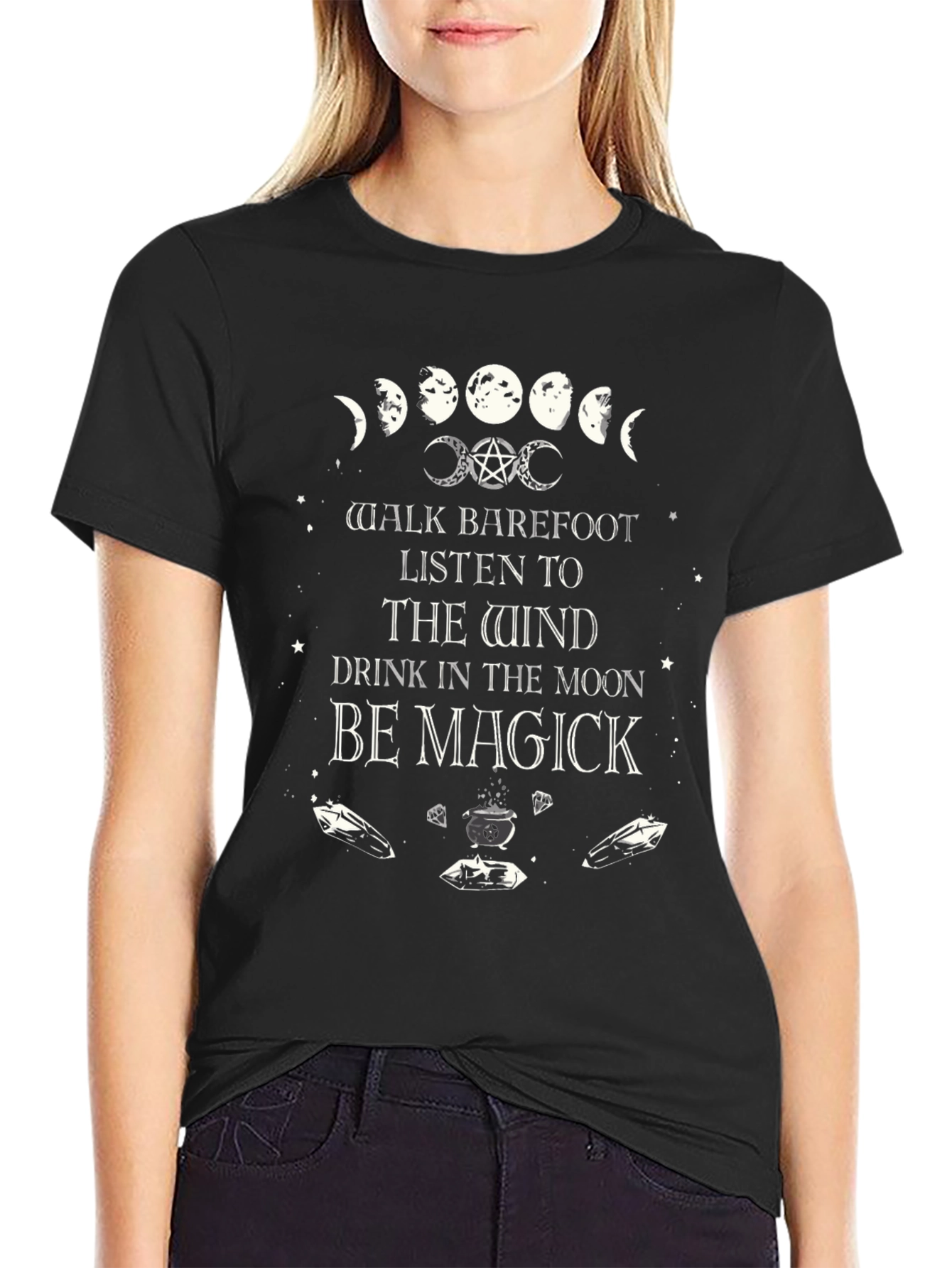 Magick Moon Phases T-Shirt - Witchy Vibes