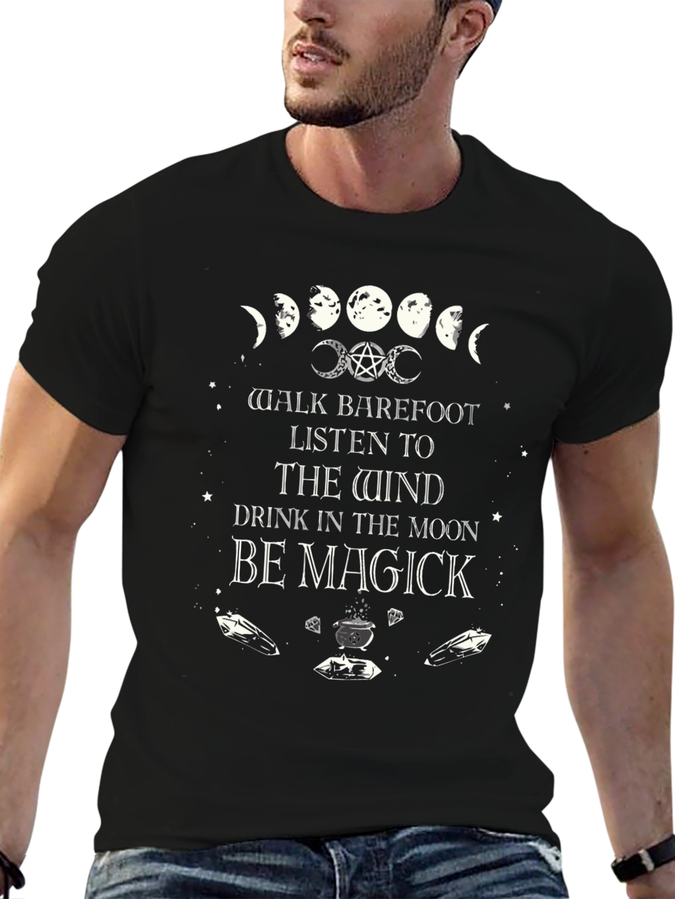 Magick Moon Phases T-Shirt - Witchy Vibes