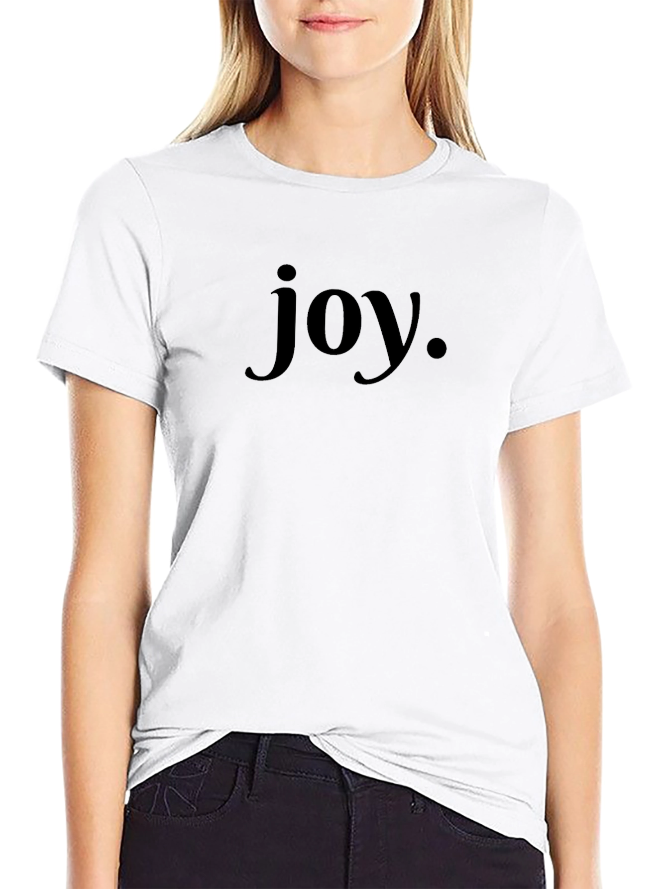 Joyful Black Graphic Tee