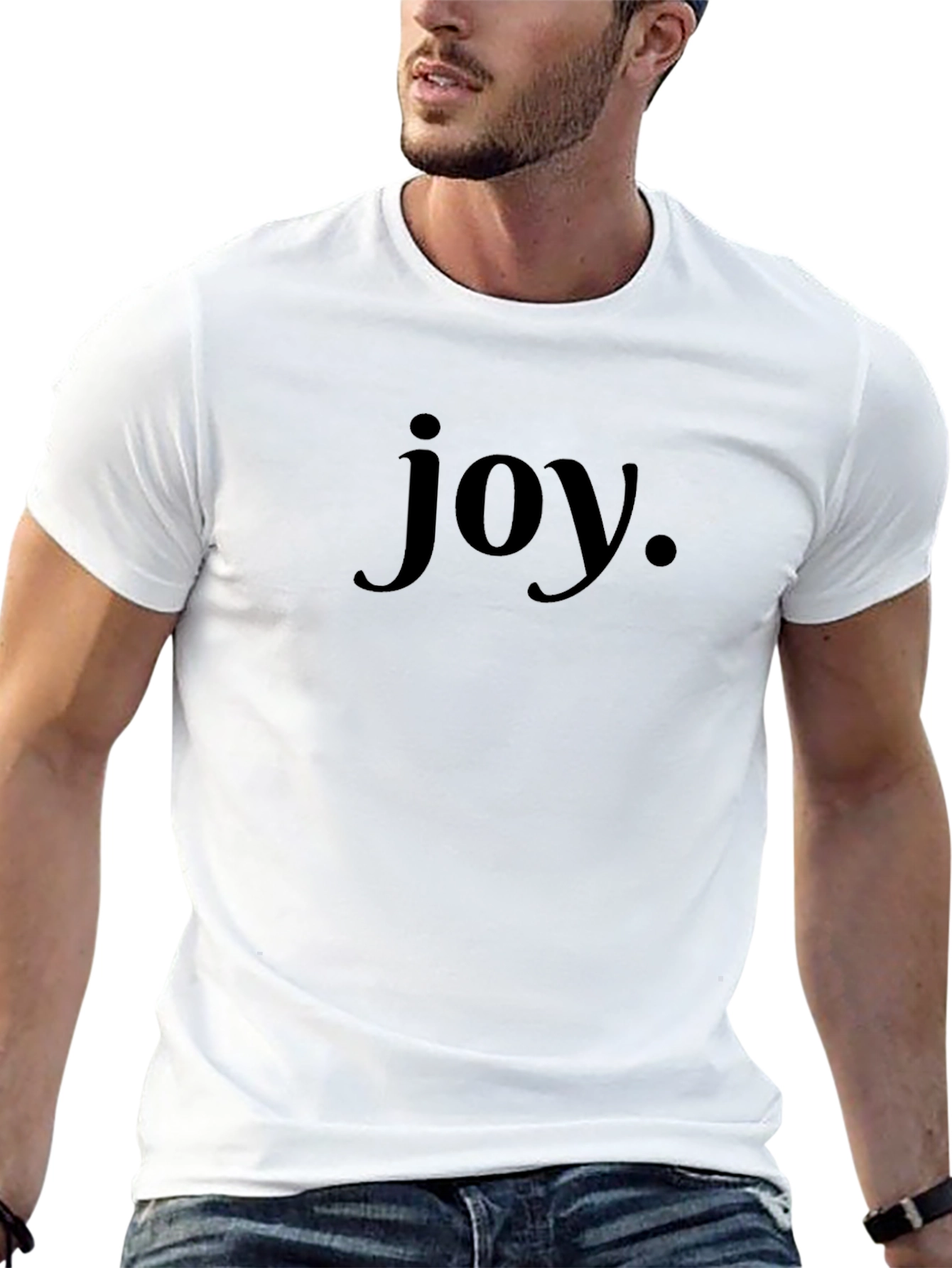Joyful Black Graphic Tee