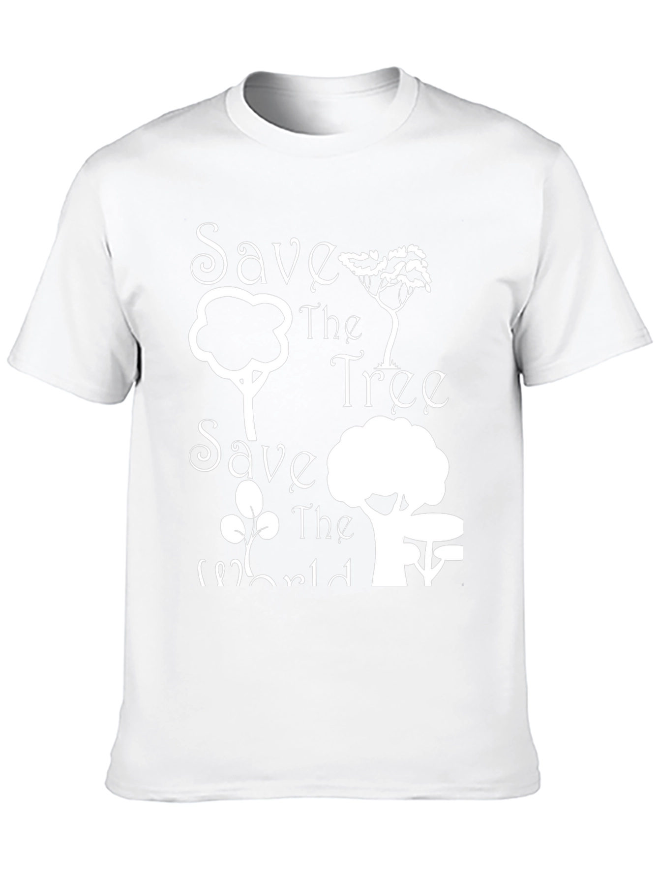 Save the Tree Save the World Black Tee