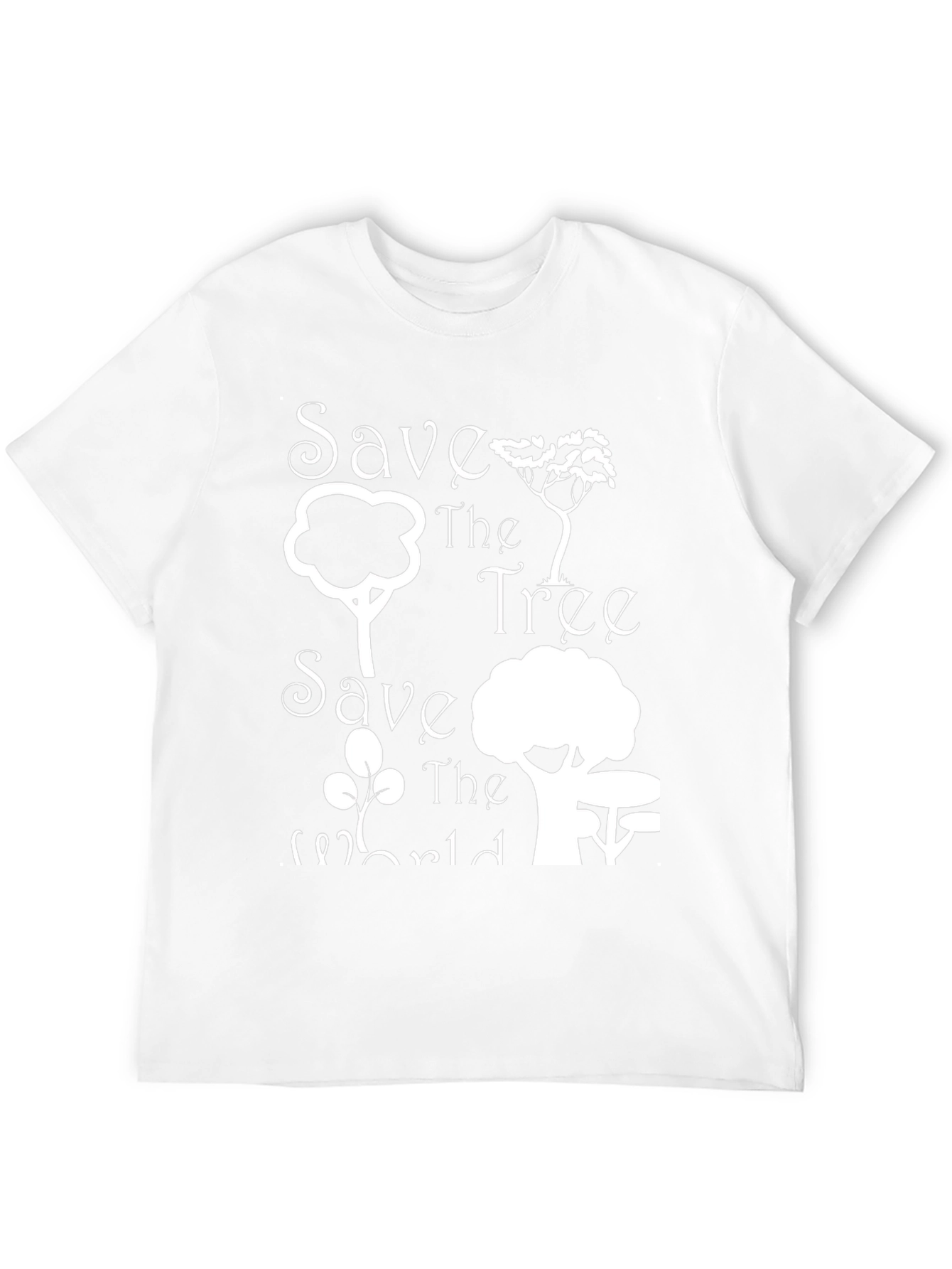 Save the Tree Save the World Black Tee